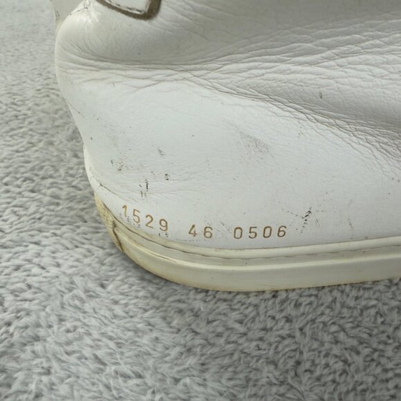 Common Projects Men's Size 13 US/46 EU Achilles Hi-Top White Leather Sneakers - Picture 2 of 13